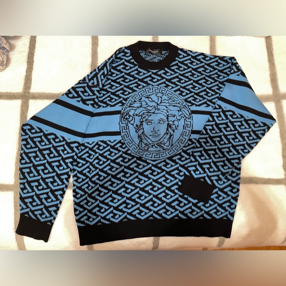 LA GRECA MEDUSA JACQUARD SWEATER 🔹RARE🔹 - Picture 5 of 6
